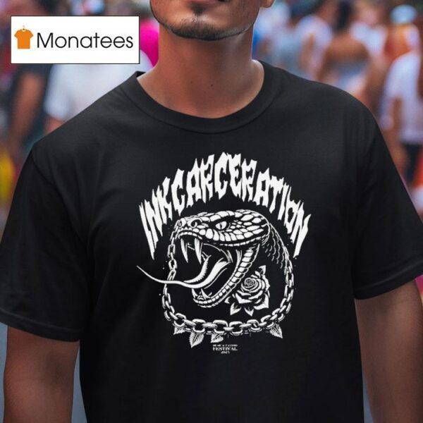 Inkcarceration Festival Spitting Venom In Mansfield Ohio On July Th Th Americas Rock And Metal Tattoo T Shirt