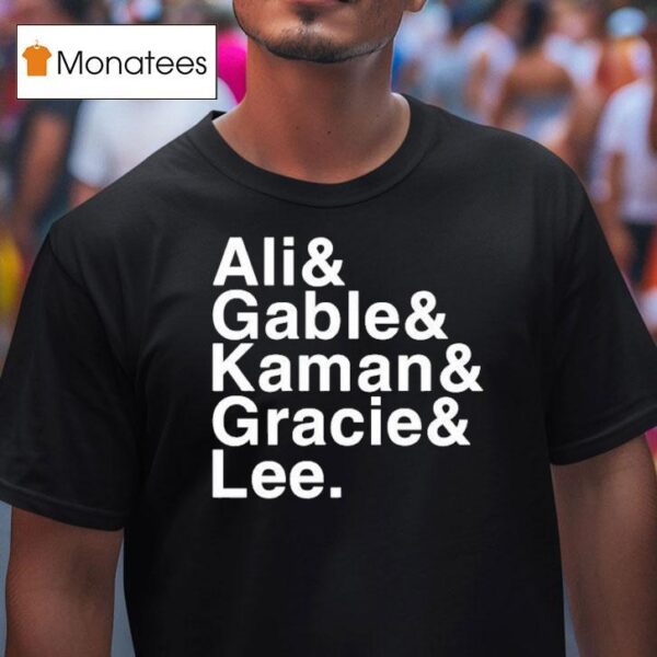 Jacob Bannon Ali Gable Kaman Gracie Lee T Shirt