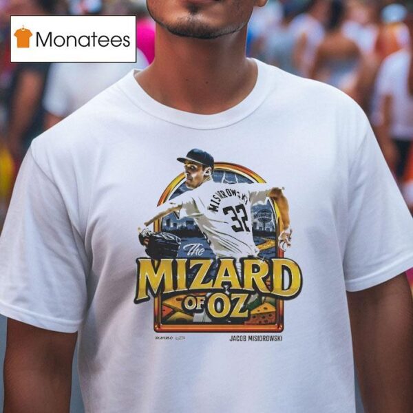 Jacob Misiorowski The Mizard Of Oz Milwaukee Brewers Mlbpa Painting T Shirt