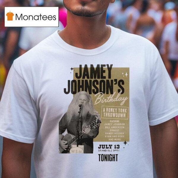 Jamey Johnson Birthday Music Show At Grand Ole Opry In Nashville Tennessee On July T Shirt