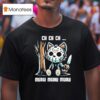 Jason Voorhees Ch Ch Ch Meow Meow Meow Cat Movie Horror T Shirt