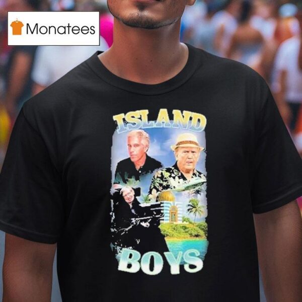 Jeffrey Epstein Trump And Stephen Hawking Island Boys T Shirt