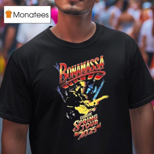 Joe Bonamassa Europe Spring Tour T Shirt