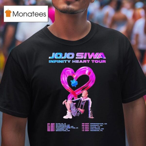 Jojo Siwa Infinity Heart Tour Europe Dates List Kick Off In Dublin Ie On September Th T Shirt