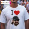 Josef Newgarden Wearing I Love Ryan Blaney T Shirt