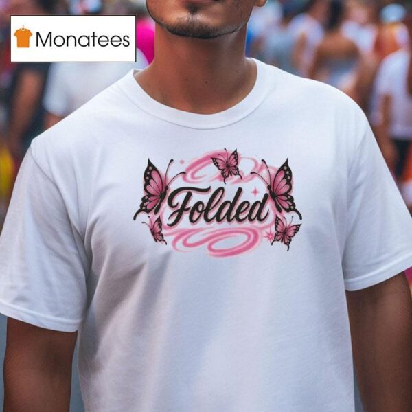 Kehlani Folded Airbrush Butterfly T Shirt