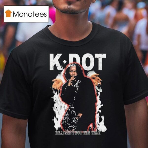 Kendrick Lamar K Dot Headshot For The Year T Shirt