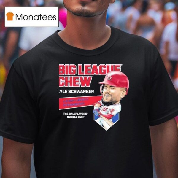 Kyle Schwarber Philadelphia Phillies Big League Chew Lavish Liberty Strawberry The Ballplayers Bubble Gum T Shirt