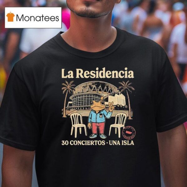 La Residencia Conciertos Una Isla Frog T Shirt