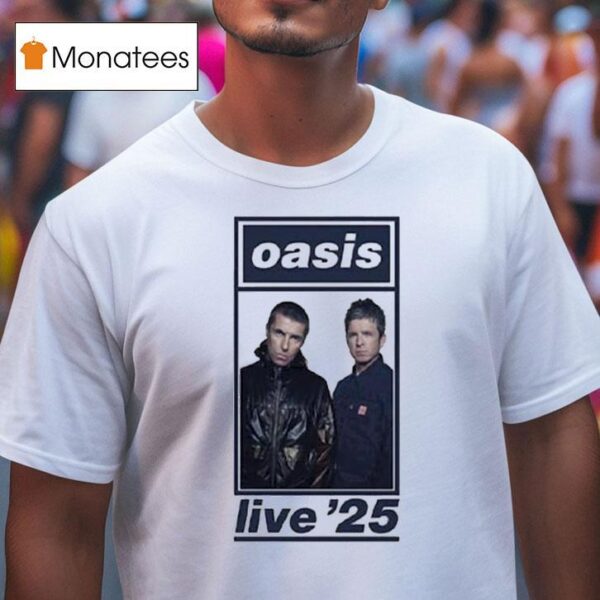 Liam Gallagher And Noel Gallagher Oasis For Cardiff Tour Live T Shirt