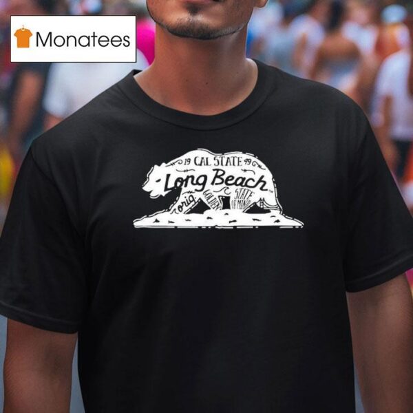 Long Beach State Of The Month Bear T Shirt