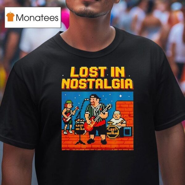Lost In Nostalgia Bit Band Logo T Shirt