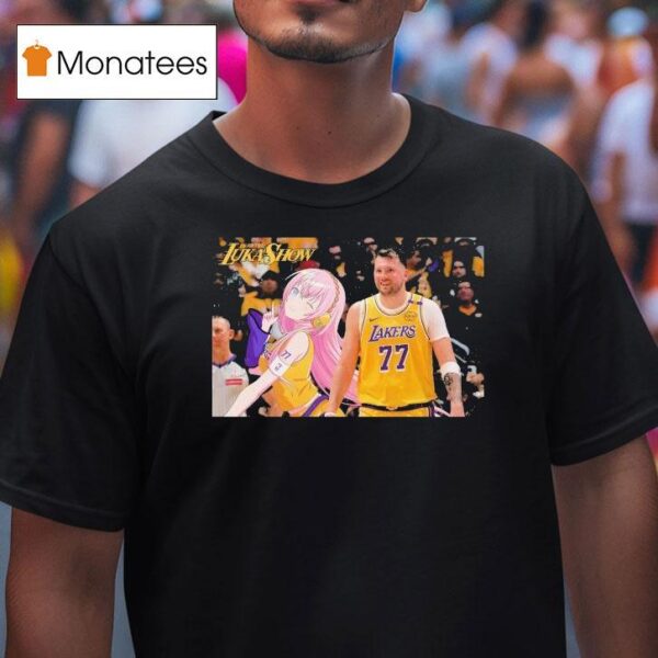 Luka Doncic X Megurine Luka Enjoy The Luke Show Los Angeles Lakers T Shirt