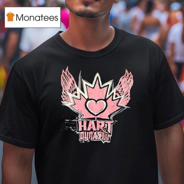 Maple Leaf Wings Bret Hart Dynasty T Shirt