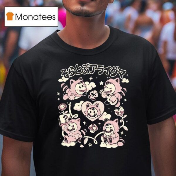 Mario Flying Raccoon Club T Shirt