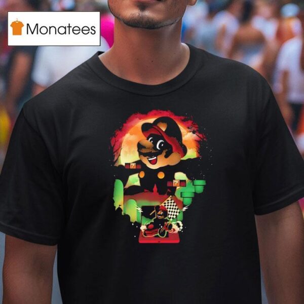 Mario In His Role In Super Mario Bros And Mario Kar T Shirt