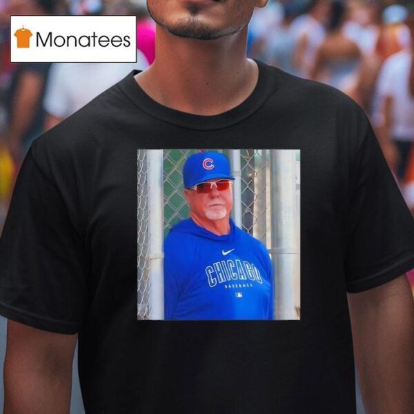 Mark Mcgwire Wearing Chicago Cubs Baseball Photo T Shirt