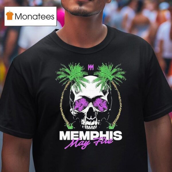 Memphis May Fire Palms Skull T Shirt