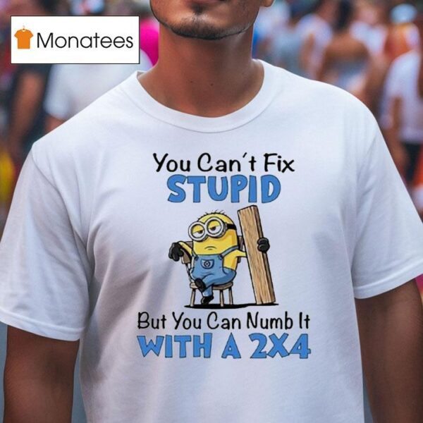 Minion You Can T Fix Stupid But You Can Numb It With A T Shirt