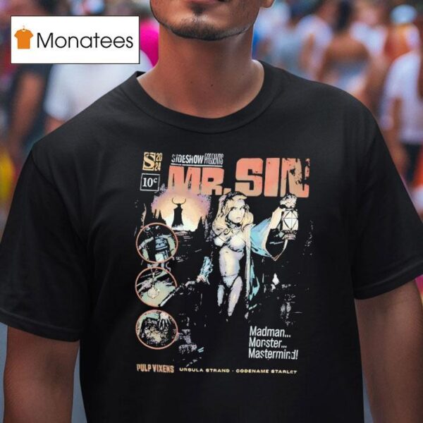 Mr Sin And Pulp Vixens Sideshow Present Vintage T Shirt