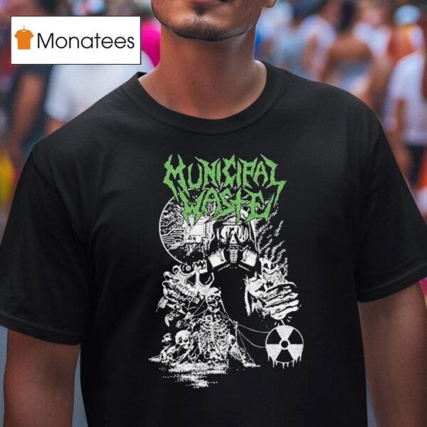 Municipal Waste Biotech Gasmask T Shirt