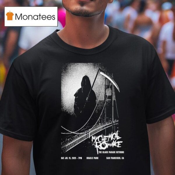 My Chemical Romance The Black Parade San Francisco July Grim Reaper T Shirt