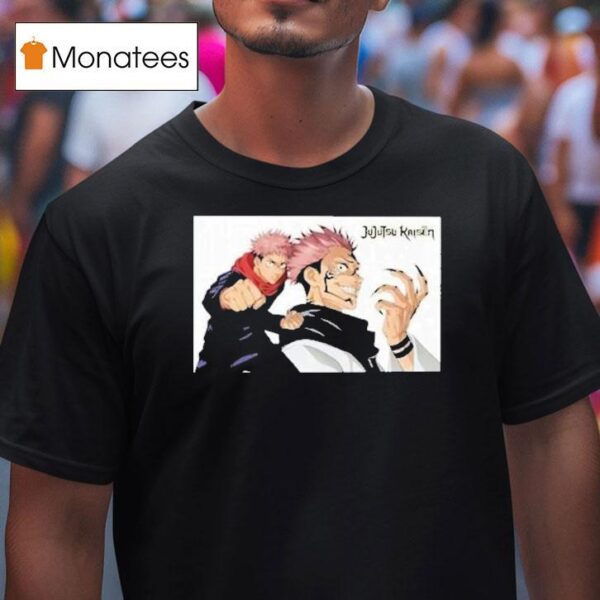 Namjoon Wearing Jujutsu Kaisen Ryomen Sukuna And Itadori Yuji T Shirt