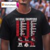 National Champions Cfp National Championship Ohio State Beat Notre Dame T Shirt