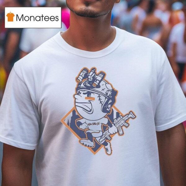 New York Mets Mr Met On The X Masco T Shirt