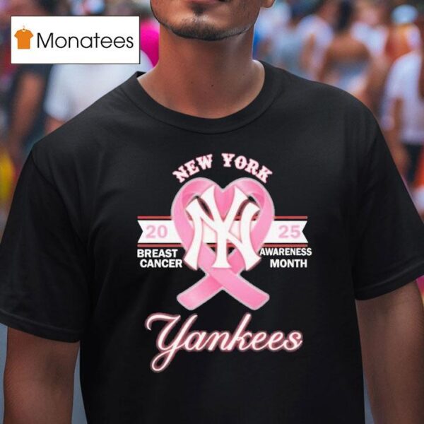 New York Yankees Breast Cancer Awareness Month T Shirt