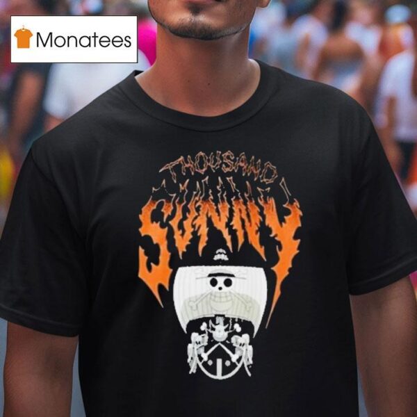 One Piece Thousand Sunny Metal T Shirt