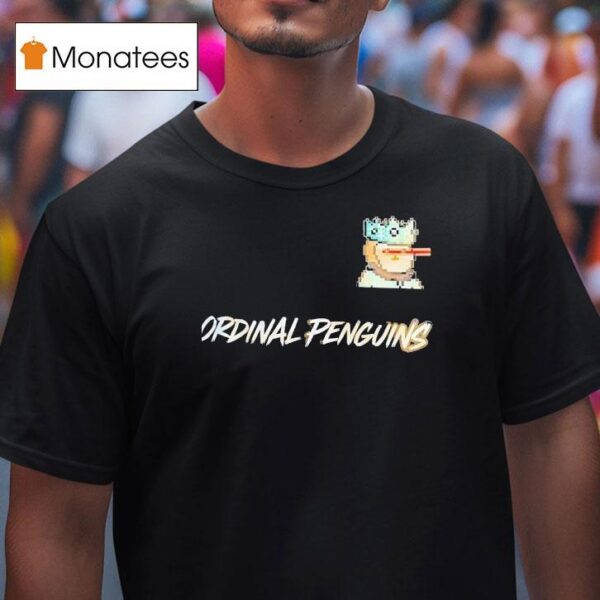 Ordinal Penguins Pixel T Shirt