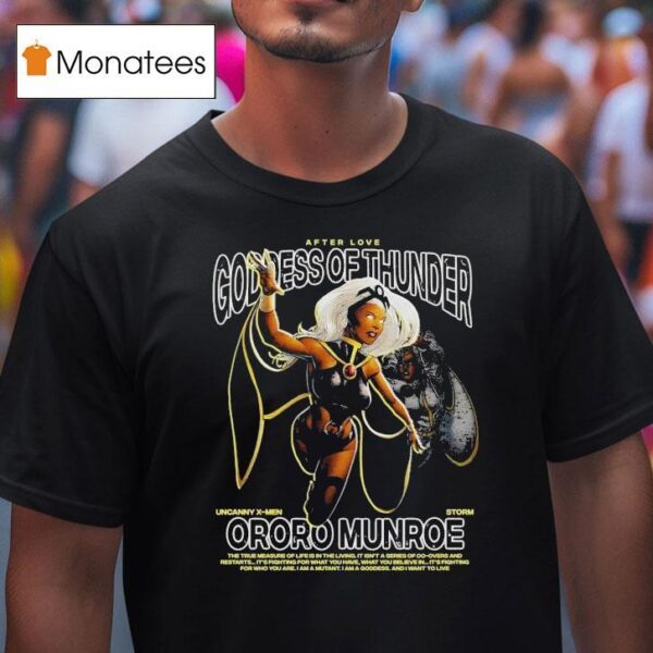 Ororo Munroe Goddess Of Thunder T Shirt