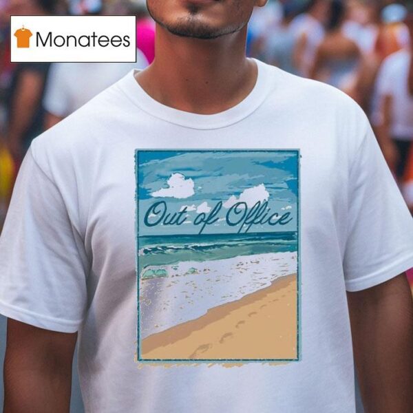 Out Of Office Beach Painting T Shirt