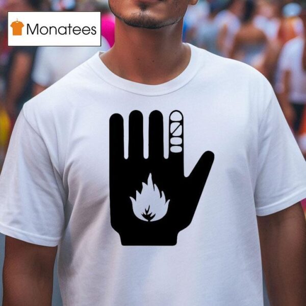 Pedro Pascal Wearing Ceasefire Now Msf White T Shirt
