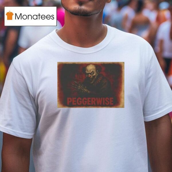 Peggerwise Horror Retro Pennywise Halloween T Shirt