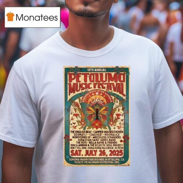 Petaluma Music Festival Petaluma Th Annual Ca Shows T Shirt
