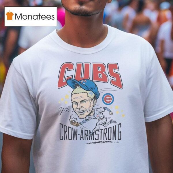 Pete Crow Armstrong Chicago Cubs Baseball Signature T Shirt