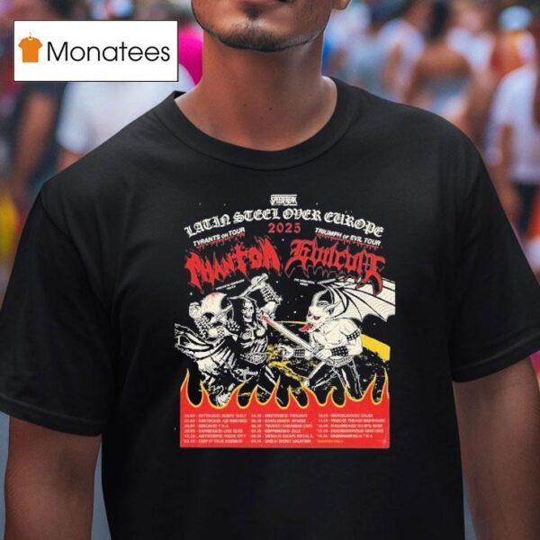 Phantom Evilcult Latin Sl Over Europe Tour Dates T Shirt