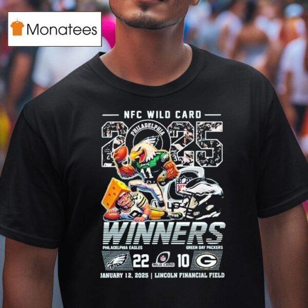 Philadelphia Eagles Beat Green Bay Packers Nfc Wild Card Winners Mascot Nfl Philly T Shirt