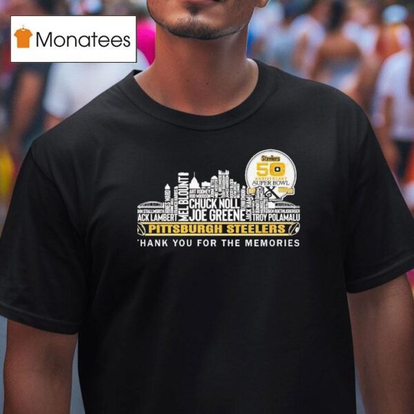 Pittsburgh Slers Th Anniversary Super Bowl X Thank You For The Memories T Shirt