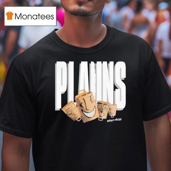 Plaiins Happy Faces T Shirt