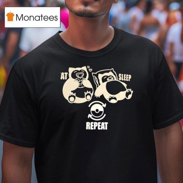 Pokemon Snorlax Eat Sleep Repea T Shirt