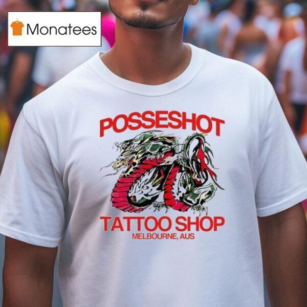 Posseshot Tattoo Melbourne Aus T Shirt