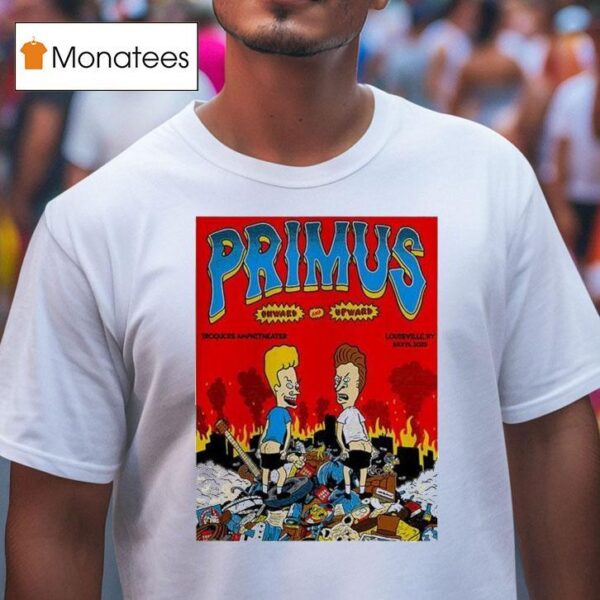 Primus X Beavis And Butt Head Concert Music At The Iroquois Amphitheater In Louisville Ky On July T Shirt