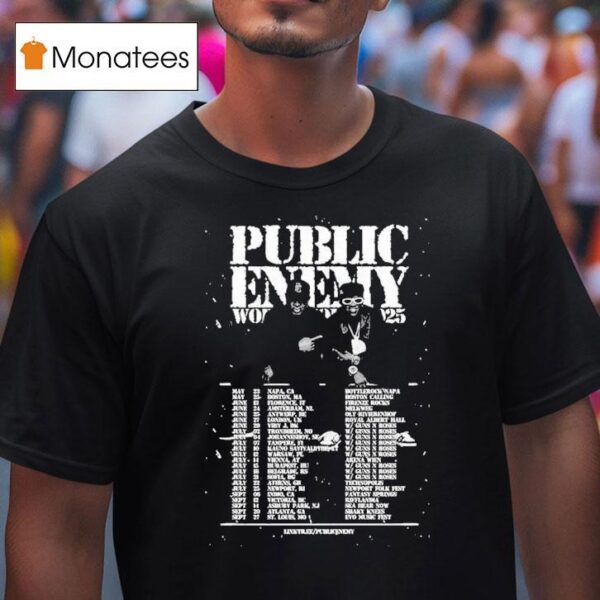 Public Enemy World Tour Dates T Shirt