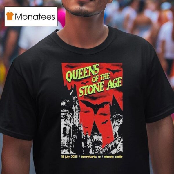 Queens Of The Stone Age July Transylvania Ro Electric Castle T Shirt