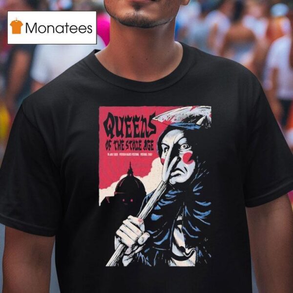 Queens Of The Stone Age Piazza Duomo Pistoia Italy T Shirt