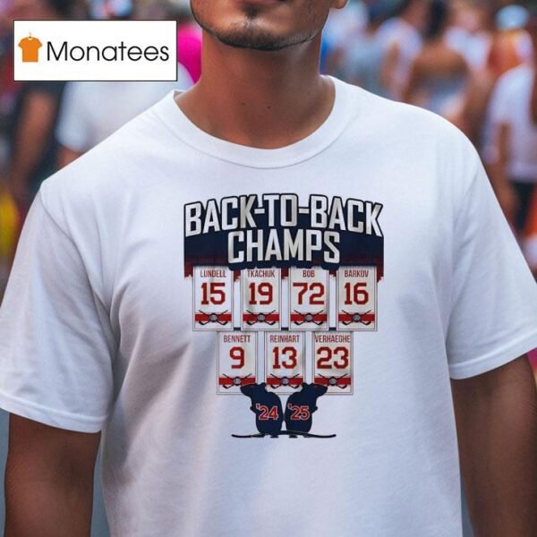 Rats Back To Back Champs Florida Panther Hockey T Shirt
