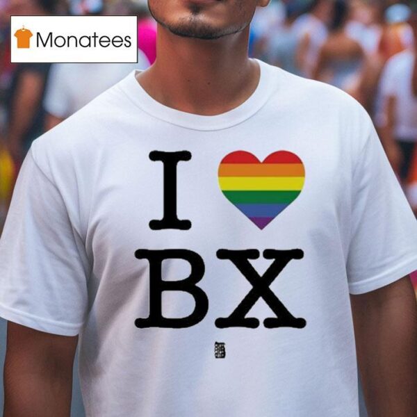 Regan Aliyah Wearing I Love Bx Pride T Shirt